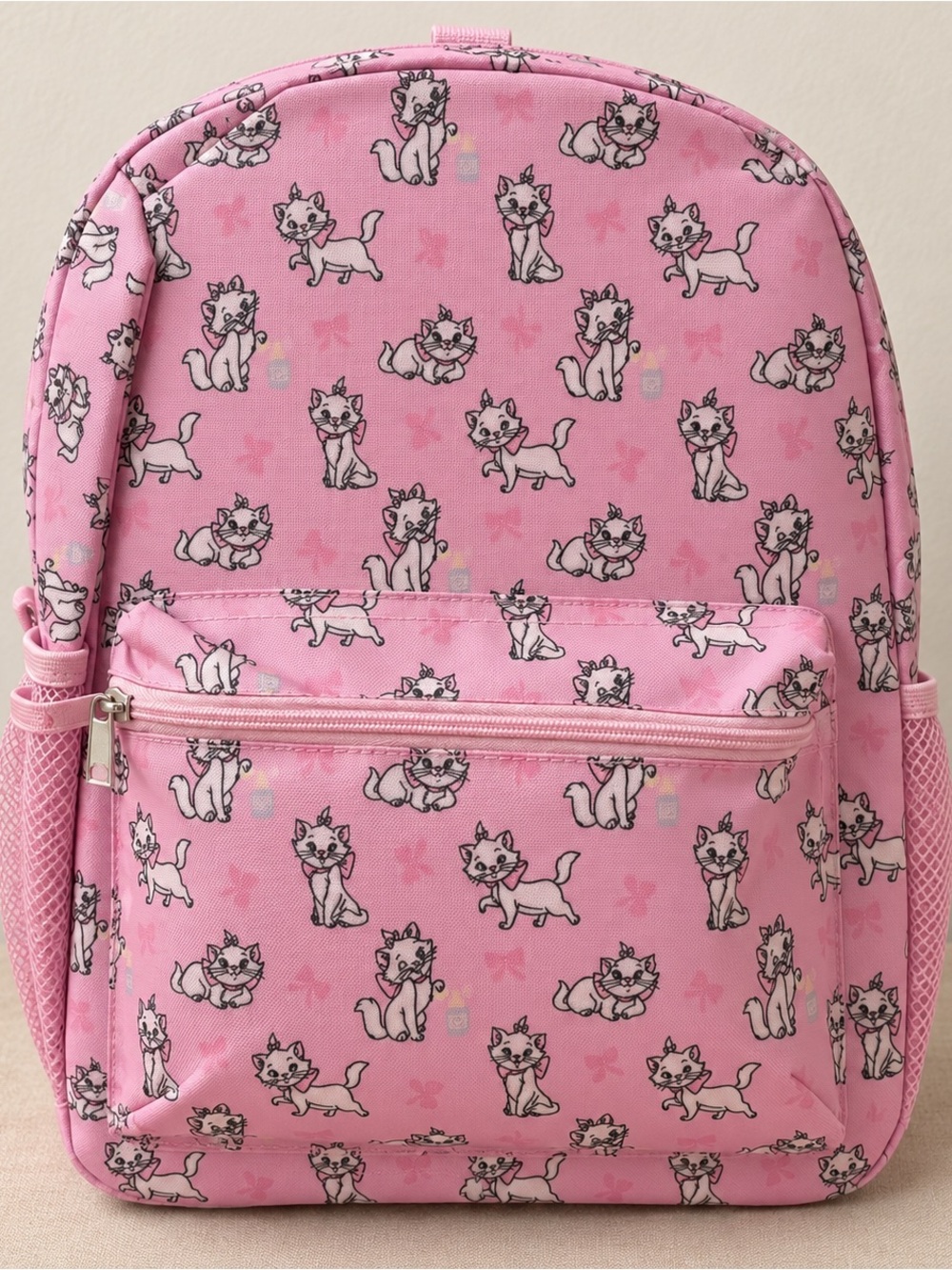 NWT Disney Aristocats Marie Pink Backpack Allover Cat Print